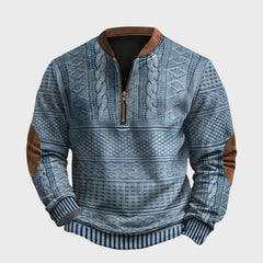 Darragh - Retro Zip-Up Sweatshirt