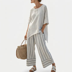 Aobhnait - Asymmetrical Blouse Ensemble