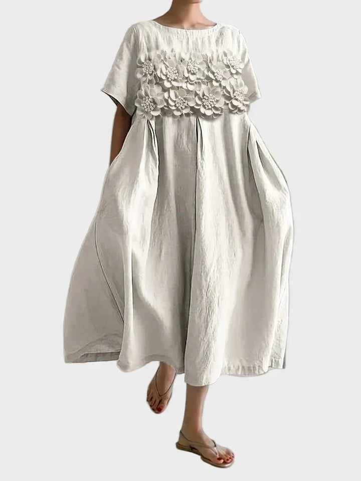 Tara - Midi Dress with Floral Print
