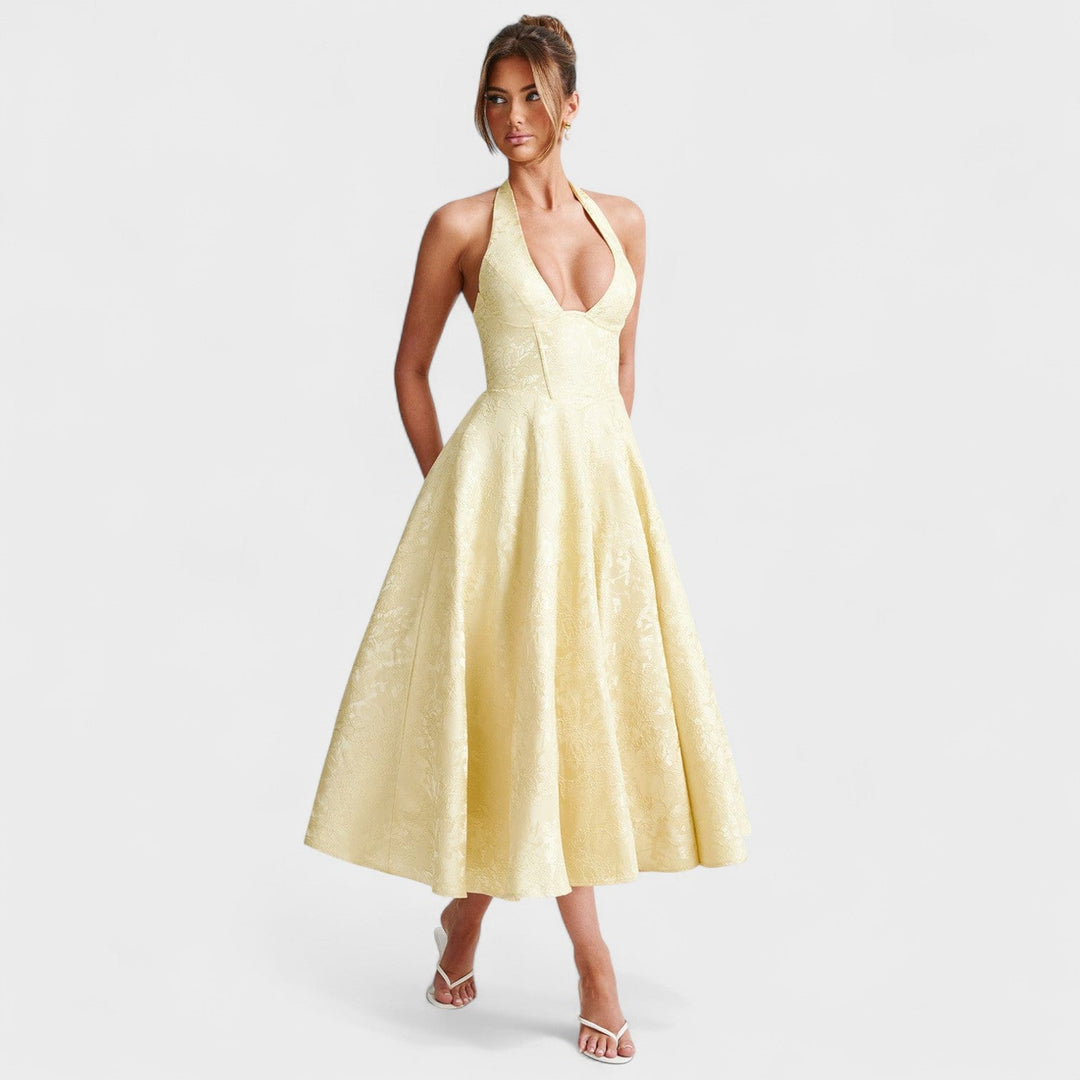 Medbh - Midi Length Corset Dress