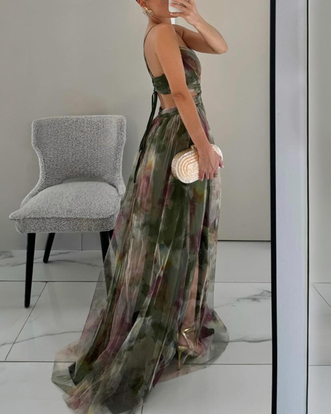 Muirne - Floral Print Maxi Dress