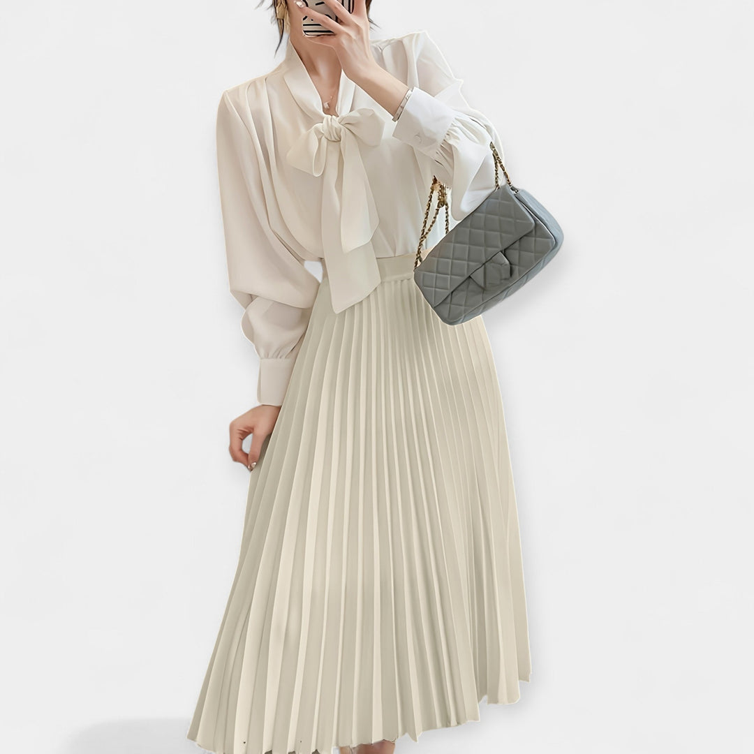 Aoife - Elegant Long Pleated Skirt