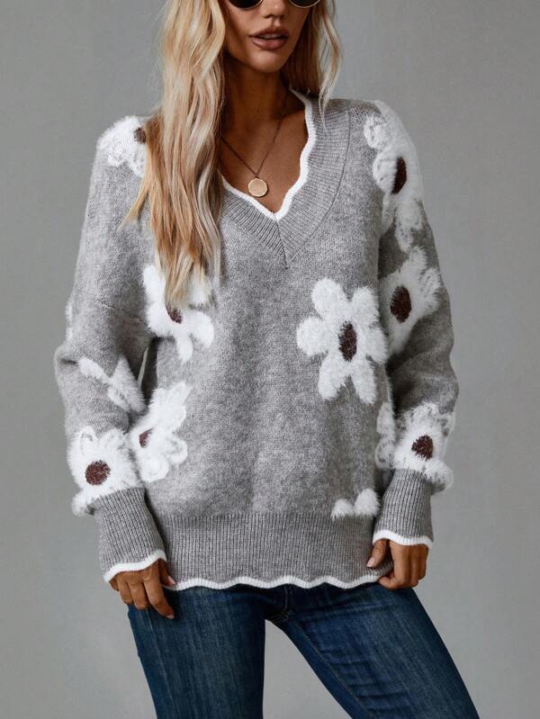 Sinéad - Floral Jumper