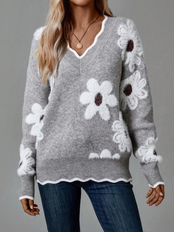 Sinéad - Floral Jumper
