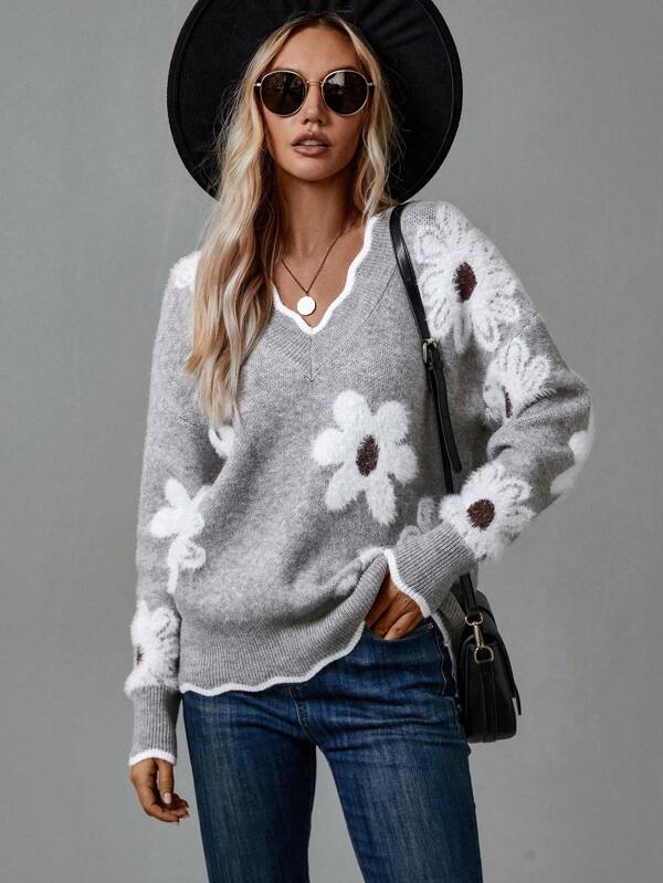 Sinéad - Floral Jumper