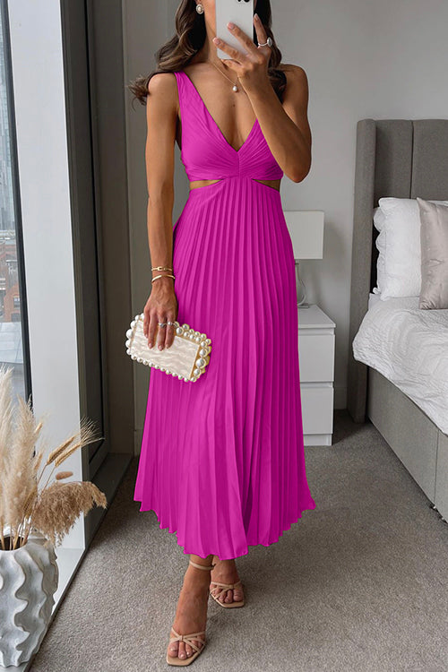 Íde - Sleeveless Midi Dress with Elegant Design