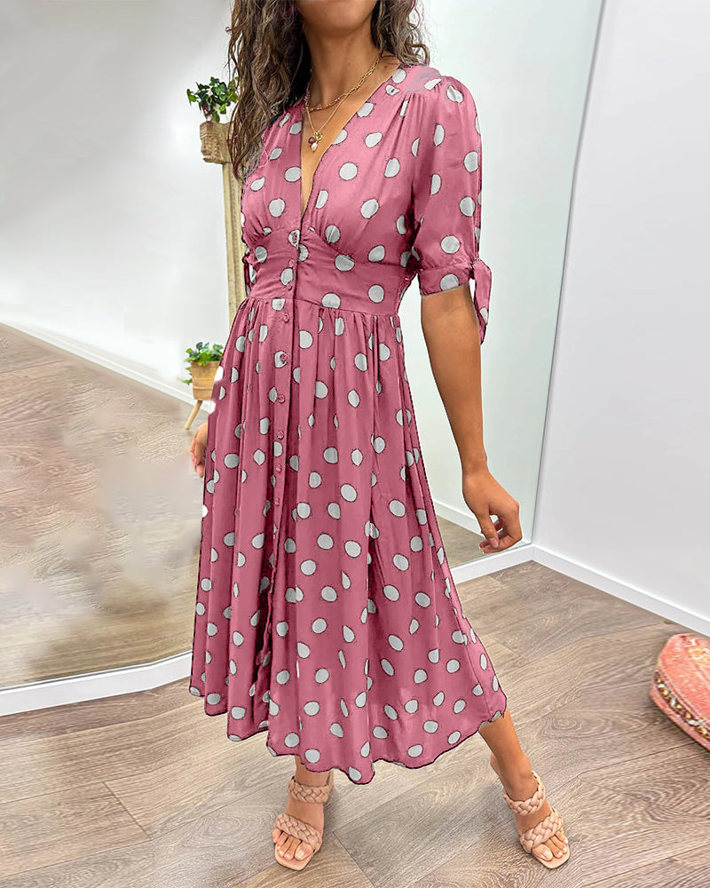 Éabha - Chic Polka Dot Dress