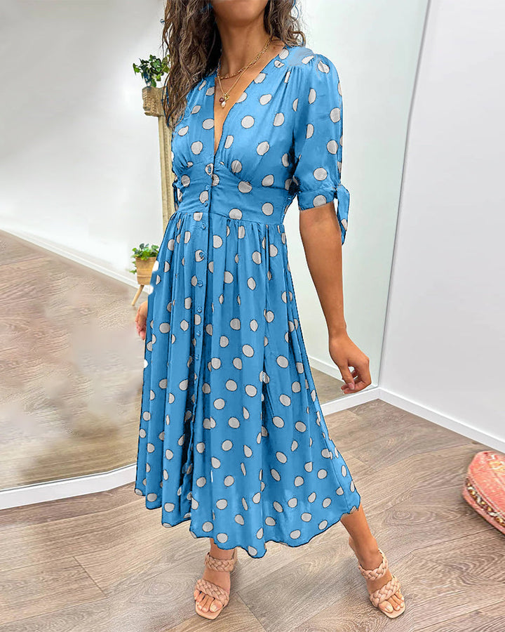 Éabha - Chic Polka Dot Dress