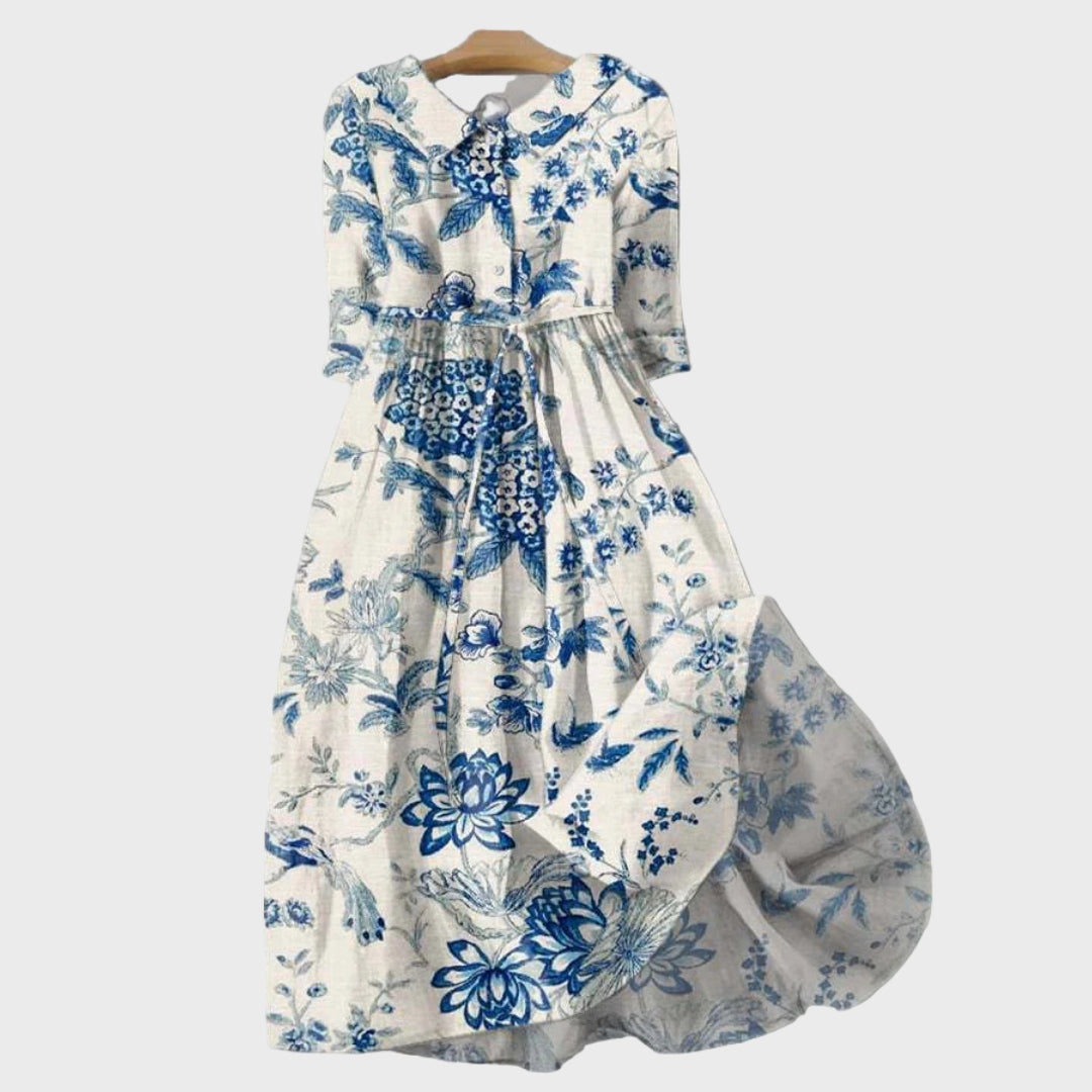 Nuala - Elegant Floral Maxi Dress