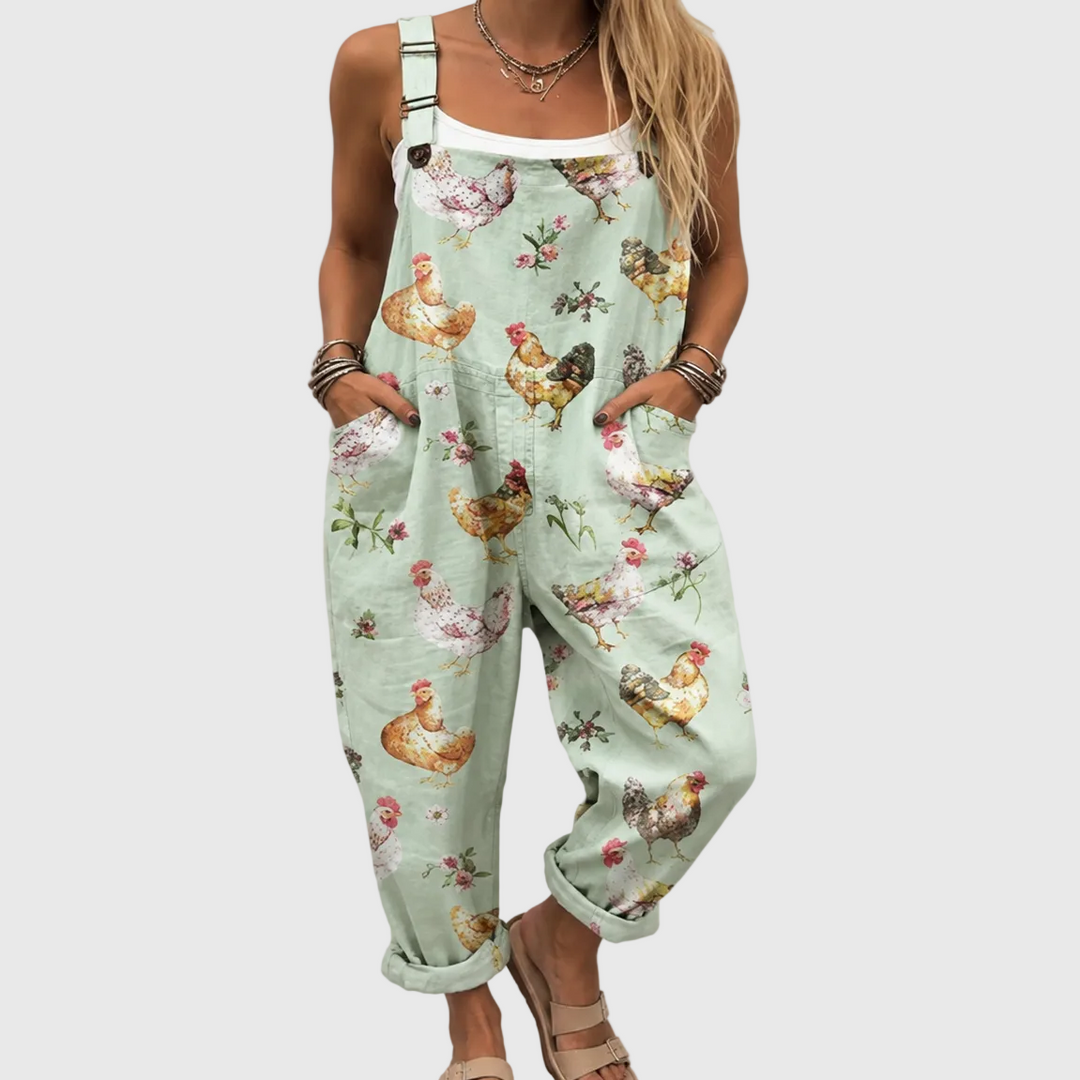 Pastel Chicken Dungarees