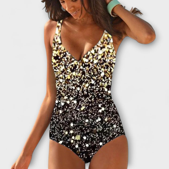 Clodagh - Bicolor Monokini in Black and White