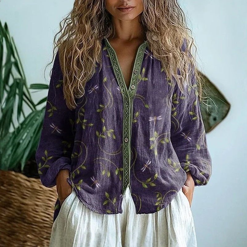 Sorcha - Elegant Floral Top