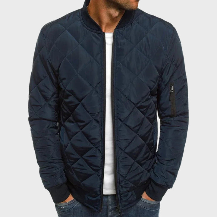 Ruairí - Diamond-Patterned Coat