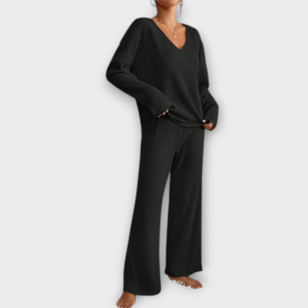 Bríd - Stylish Ribbed Ensemble