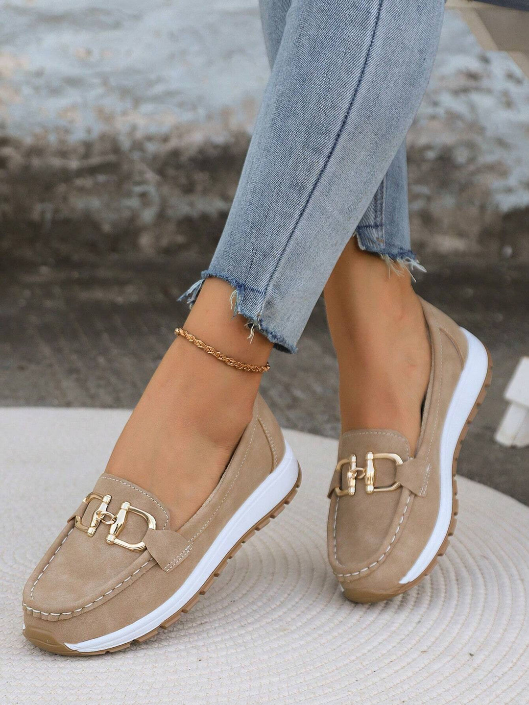 Aoibhín - Buckled Flat Shoes