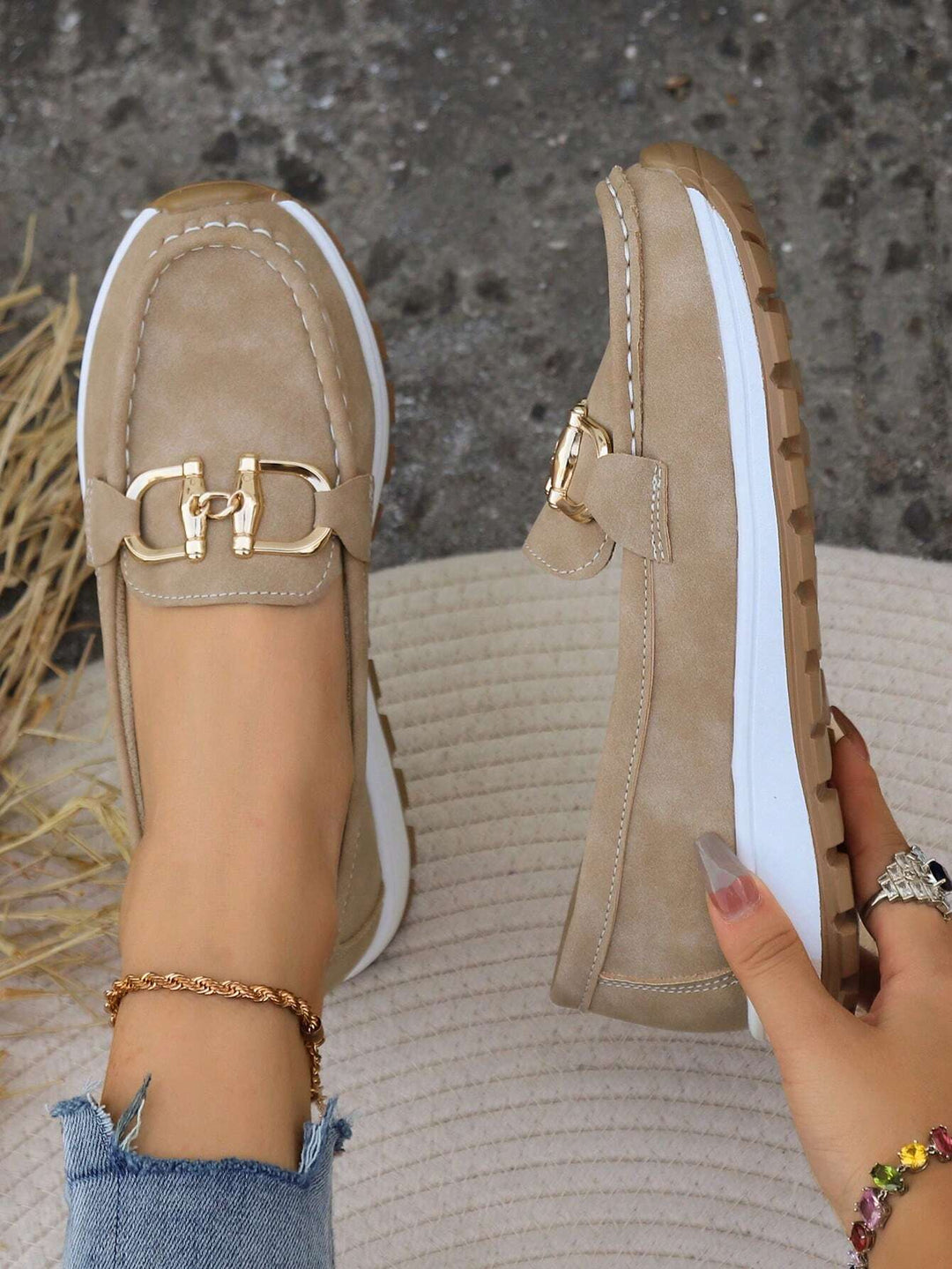 Aoibhín - Buckled Flat Shoes