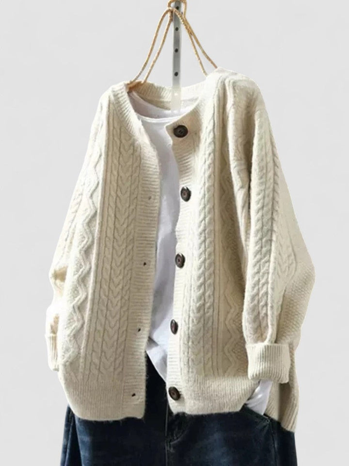 Clodagh - Chic Braided Cardigan