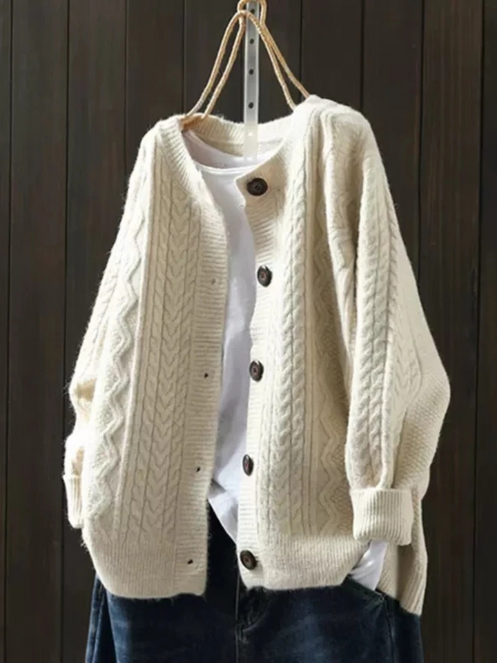 Clodagh - Chic Braided Cardigan
