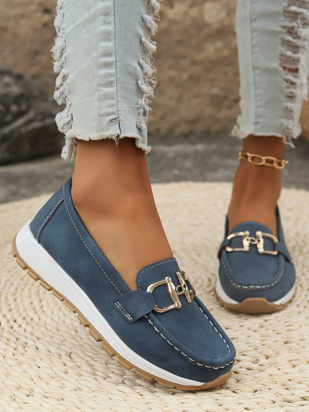 Aoibhín - Buckled Flat Shoes