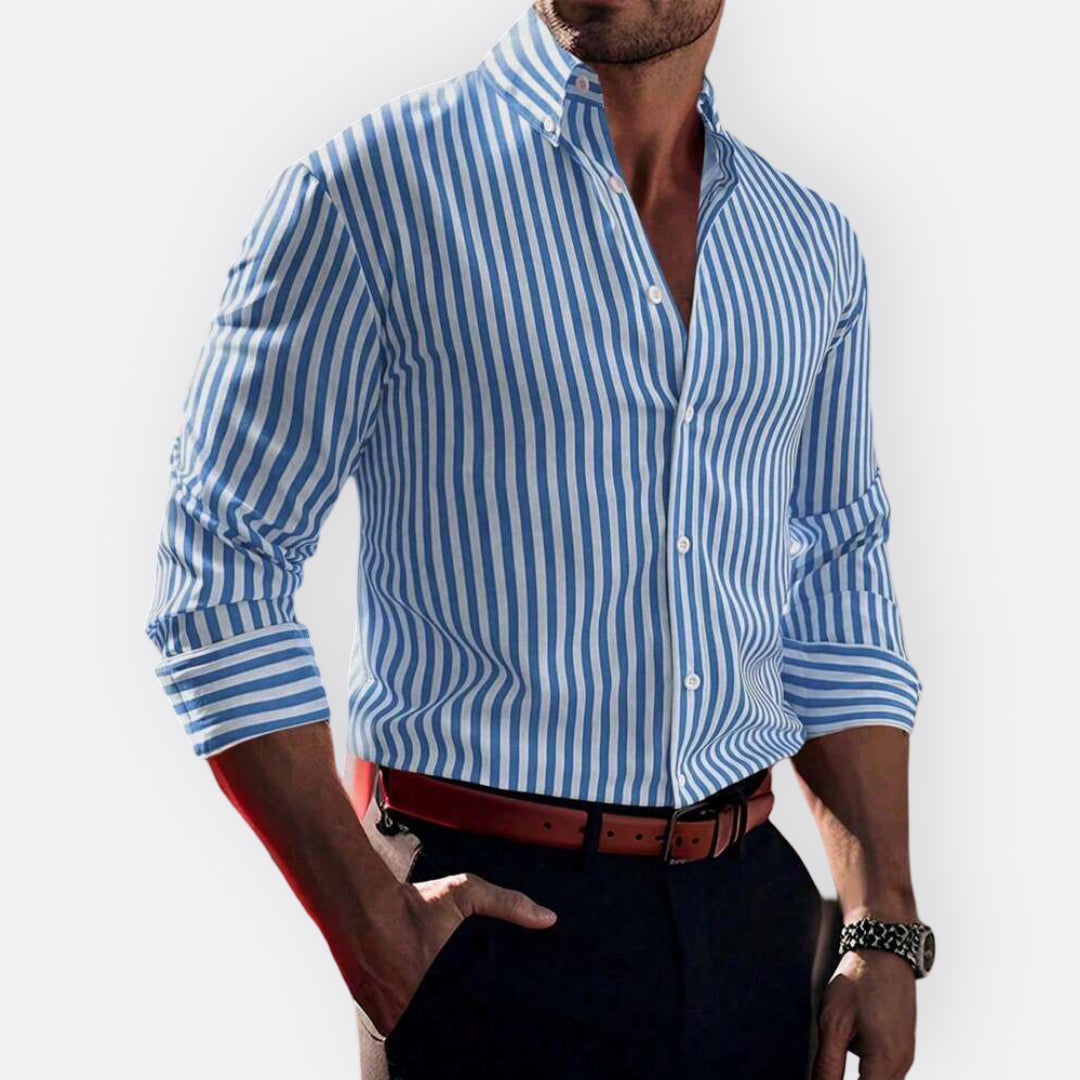 Tiernan - Timeless Striped Button-Up