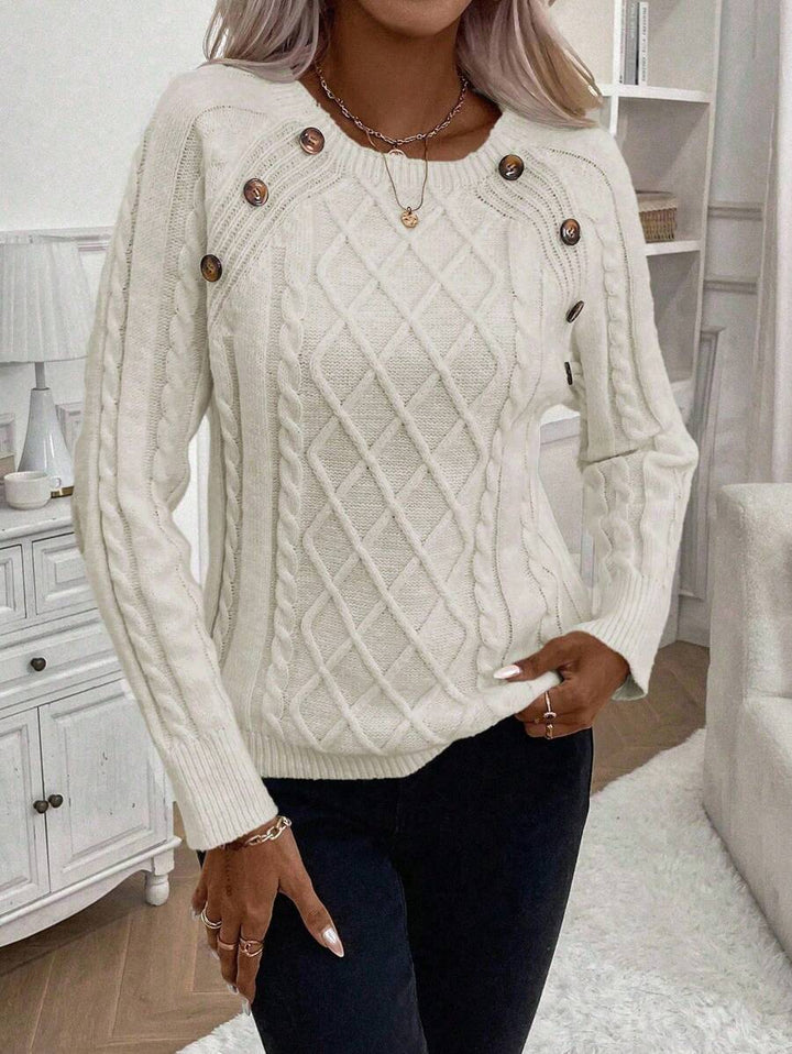 Éabha - Stylish Twisted Jumper