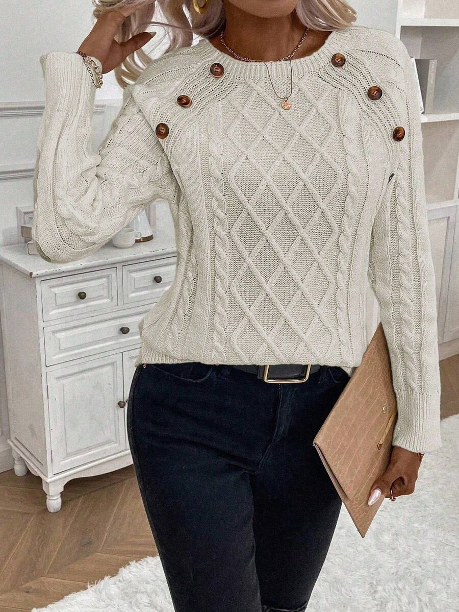 Éabha - Stylish Twisted Jumper