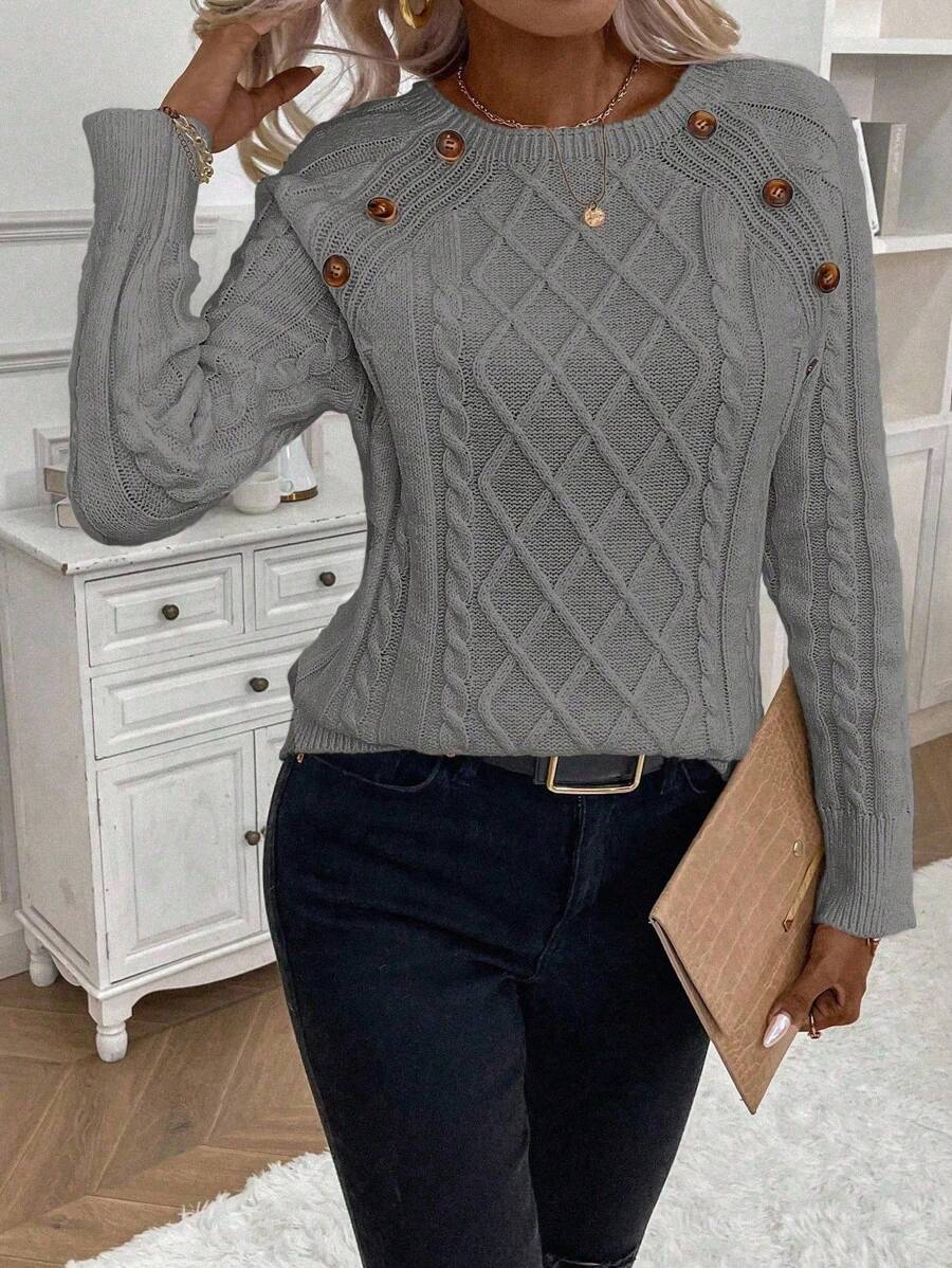 Éabha - Stylish Twisted Jumper