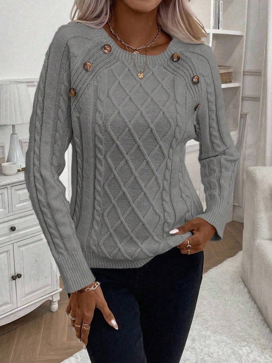 Éabha - Stylish Twisted Jumper