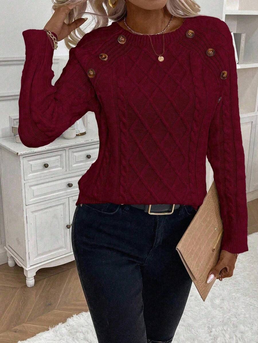 Éabha - Stylish Twisted Jumper