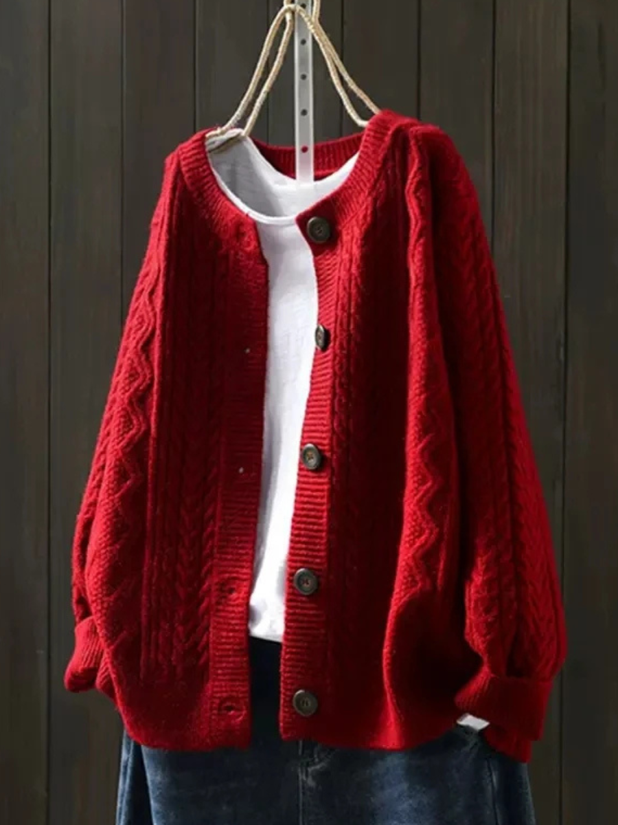 Clodagh - Chic Braided Cardigan