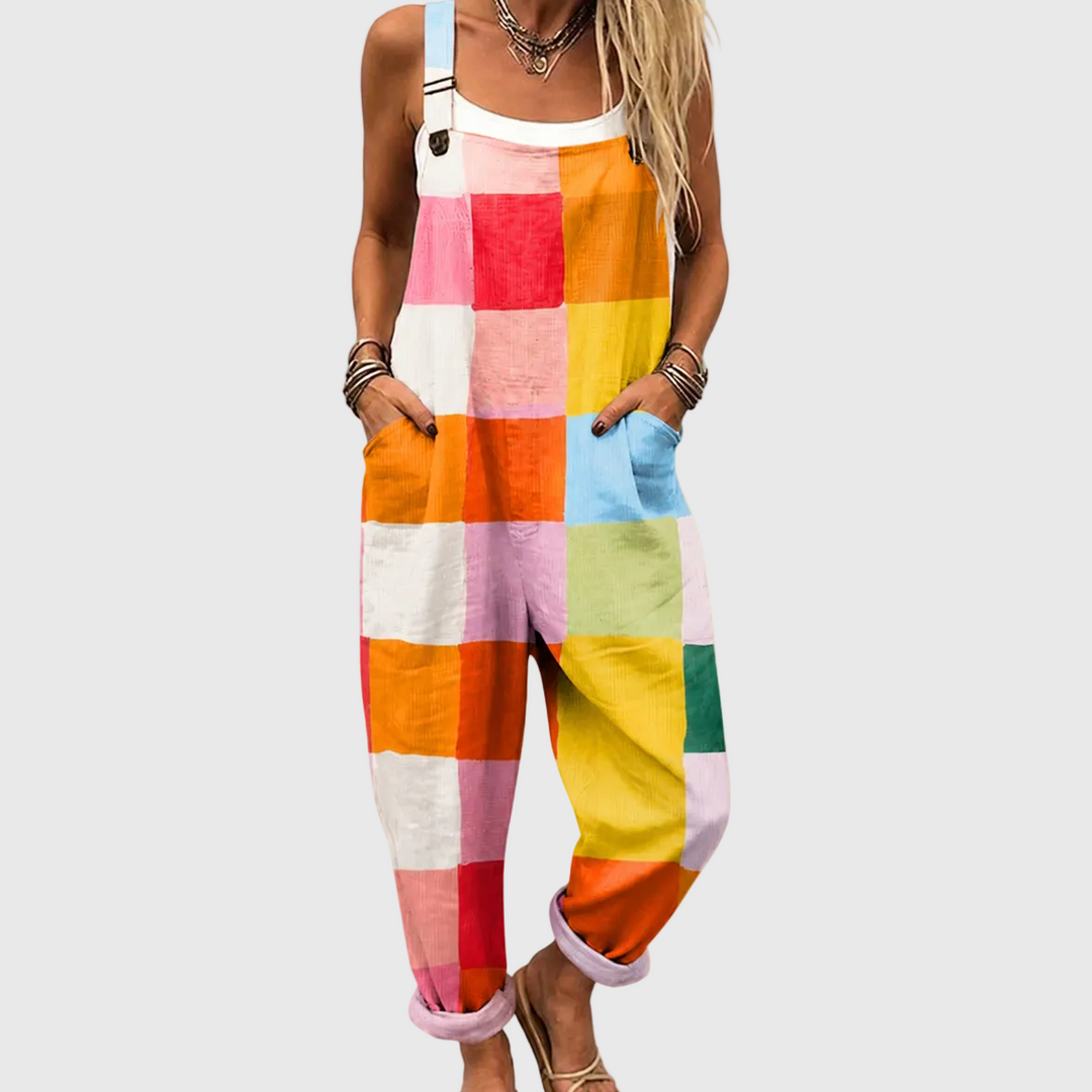 Colour Block Dungarees