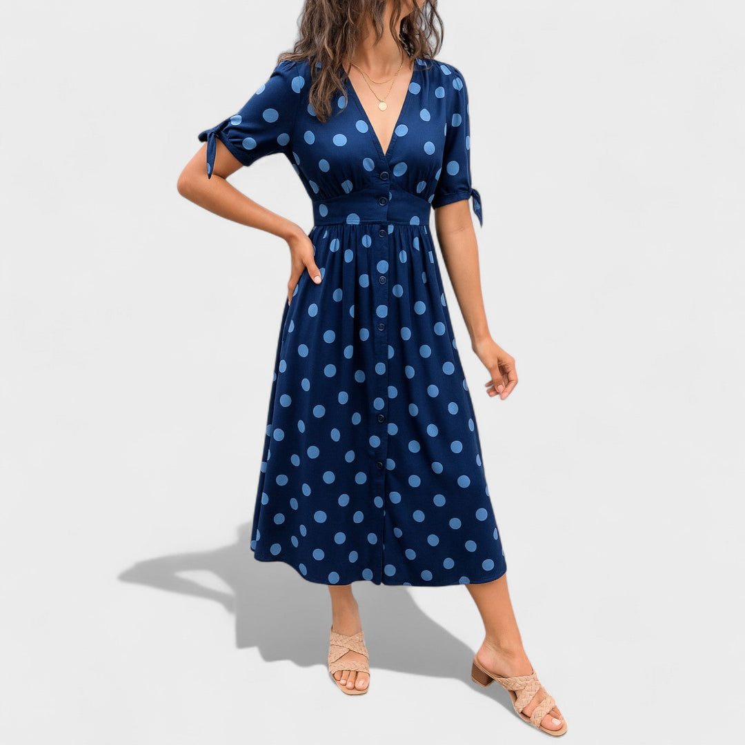 Iseult - Polka Dot Midi Dress