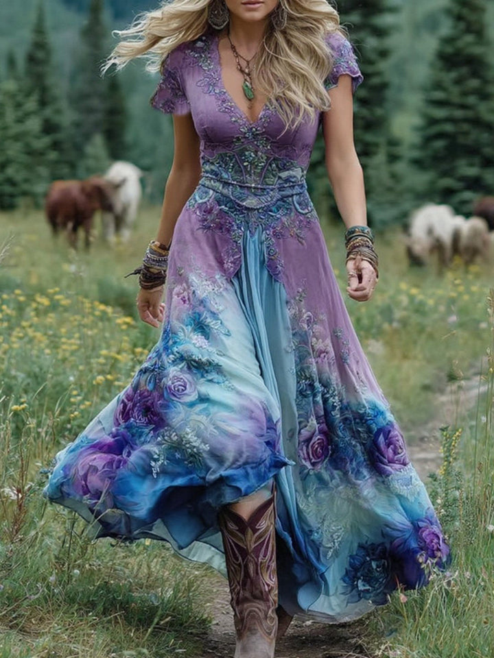 Maeve - Elegant Floral Maxi Dress