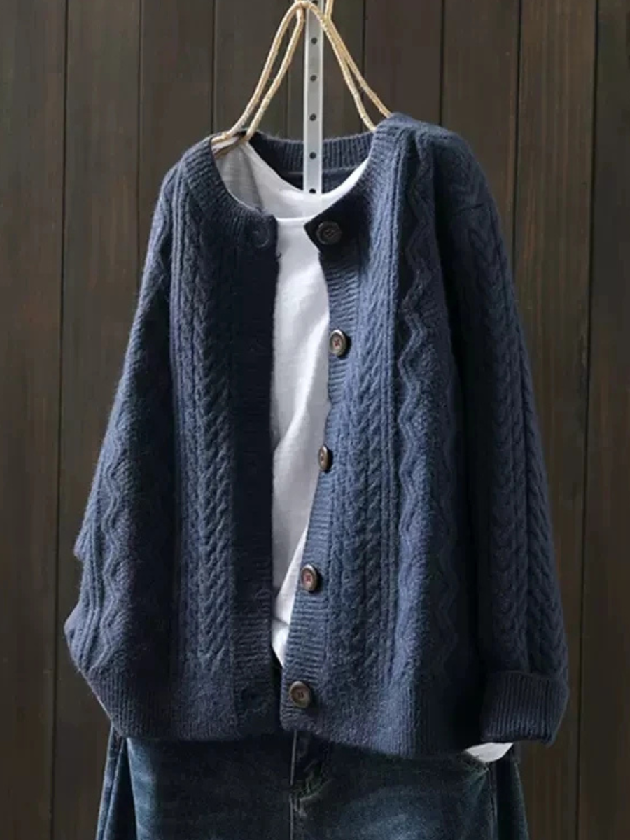 Clodagh - Chic Braided Cardigan
