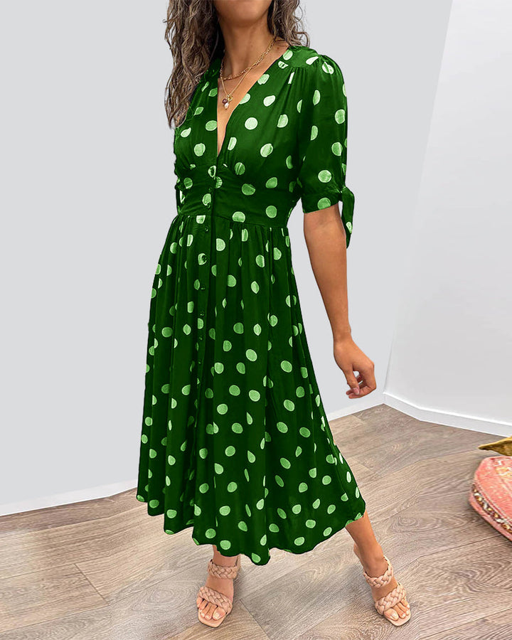 Éabha - Chic Polka Dot Dress
