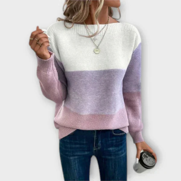 Éilis - Stylish Tricolour Jumper