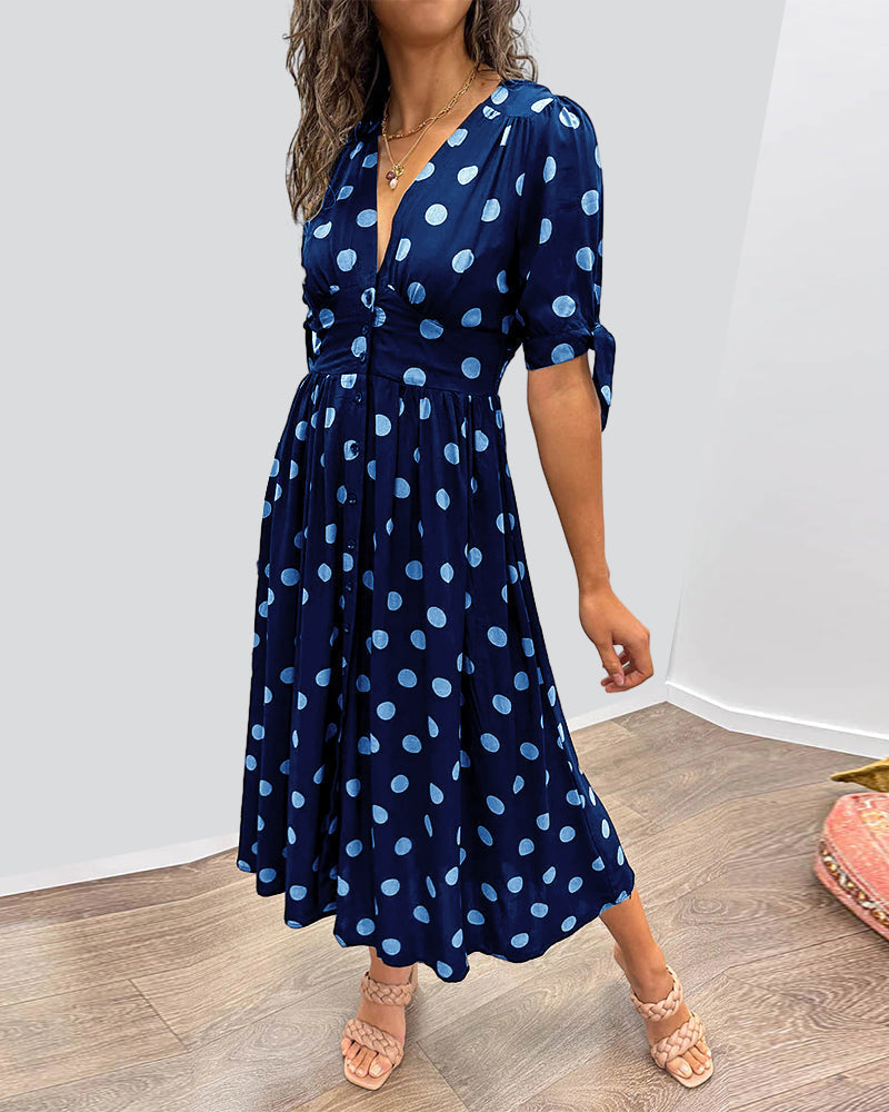 Éabha - Chic Polka Dot Dress