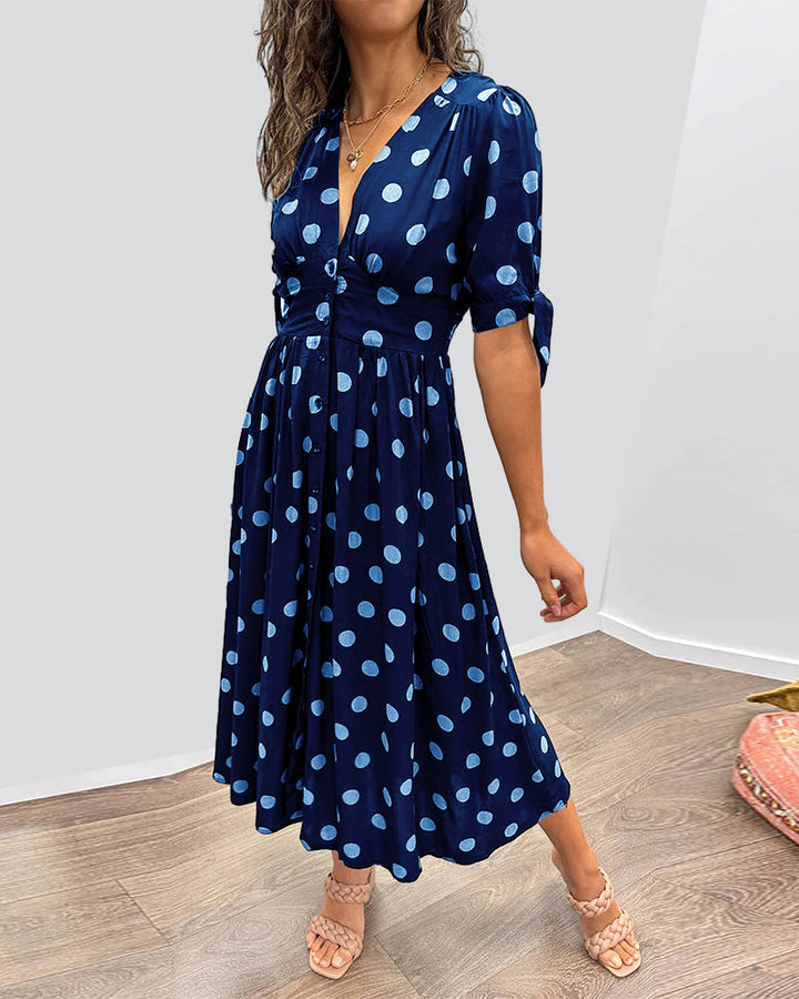 Éabha - Chic Polka Dot Dress