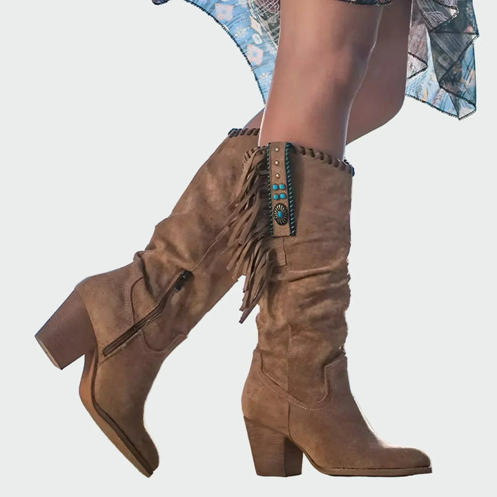 Bridie - Western Fringe Boots
