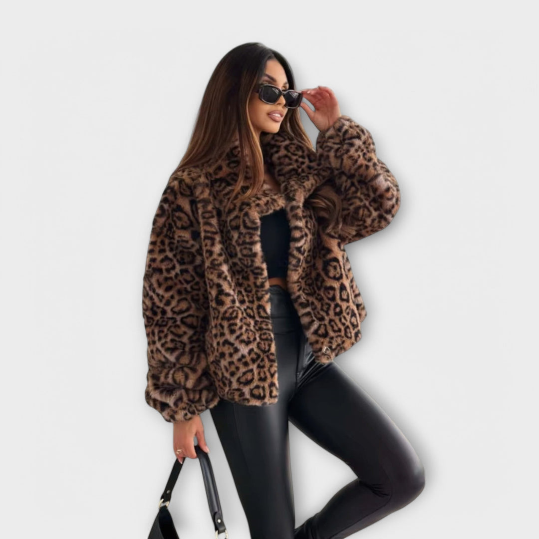 Apolline - Chic Leopard Print Jacket