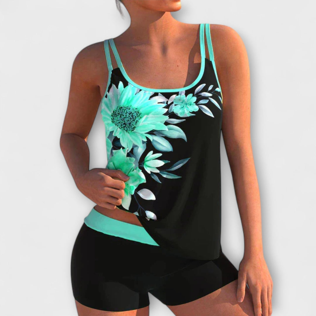 Gormfhlaith - Stylish Floral Tankini