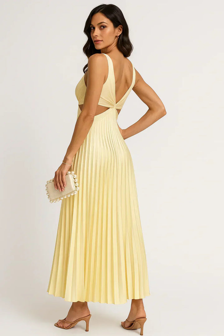 Íde - Sleeveless Midi Dress with Elegant Design