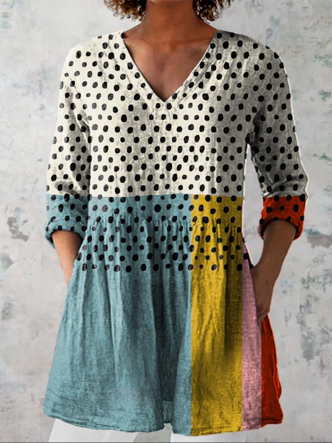 Orla | V-Neck Long Blouse