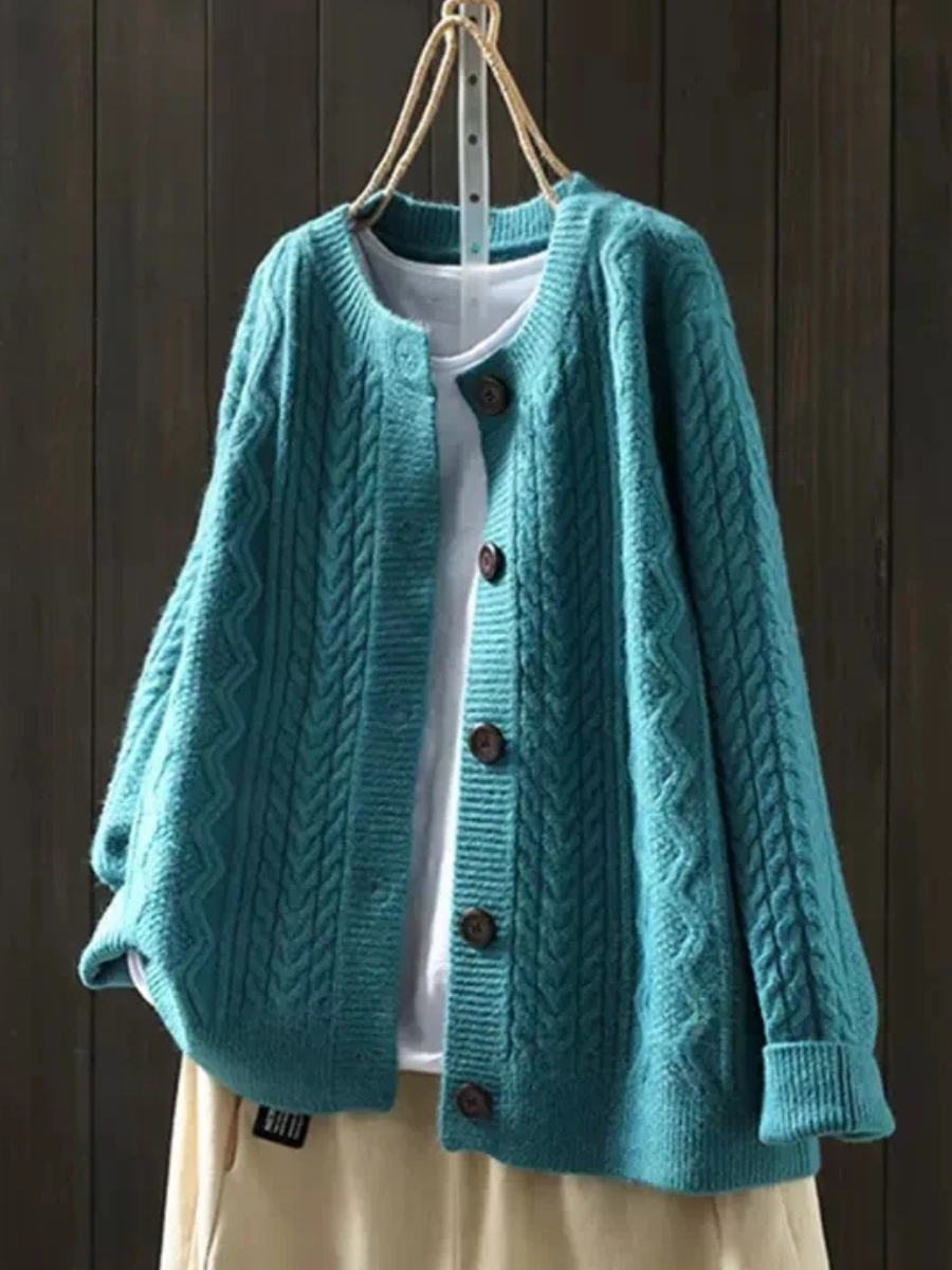 Clodagh - Chic Braided Cardigan