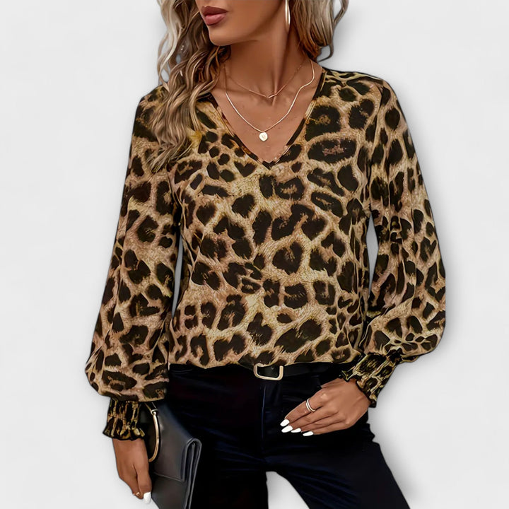Síle - Animal Print Blouse