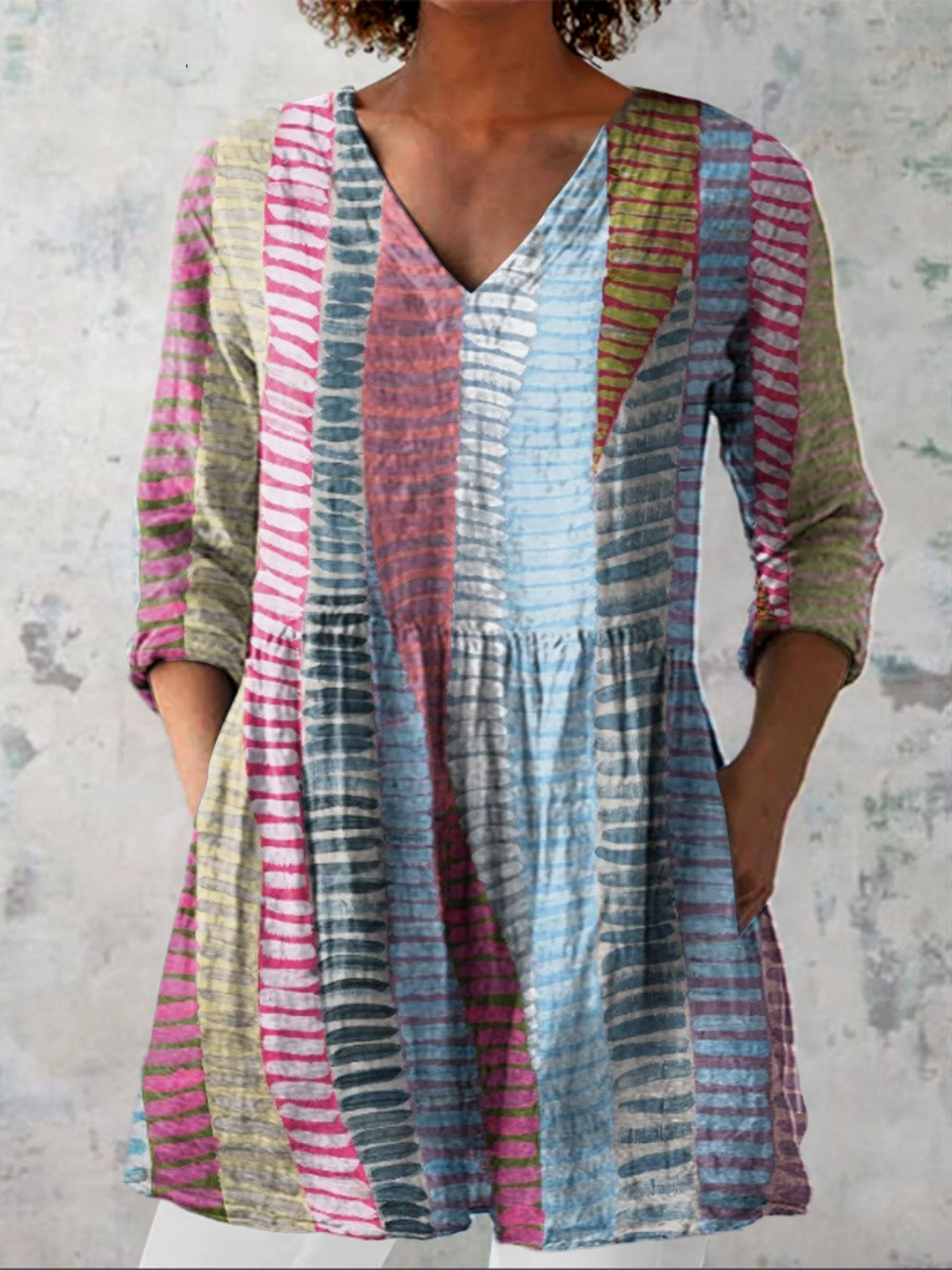 Clodagh | V-Neck Long Blouse
