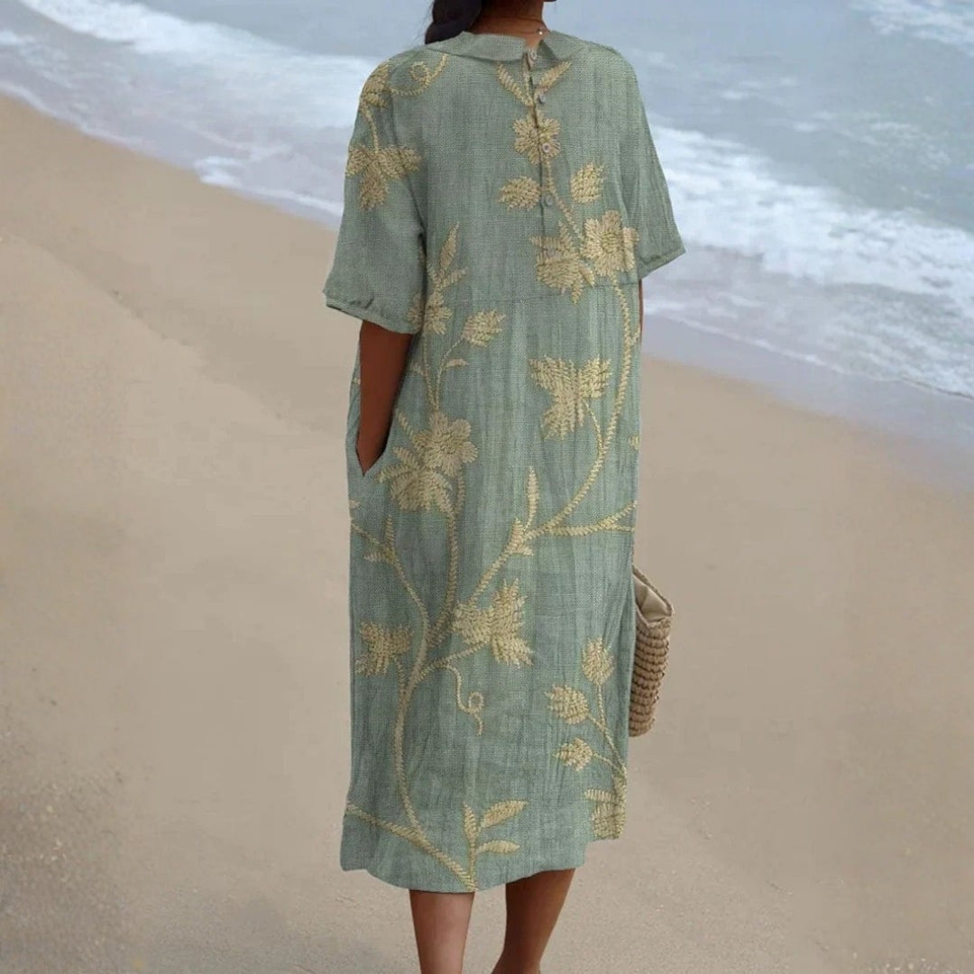Sadhbh - Graceful Floral Gown