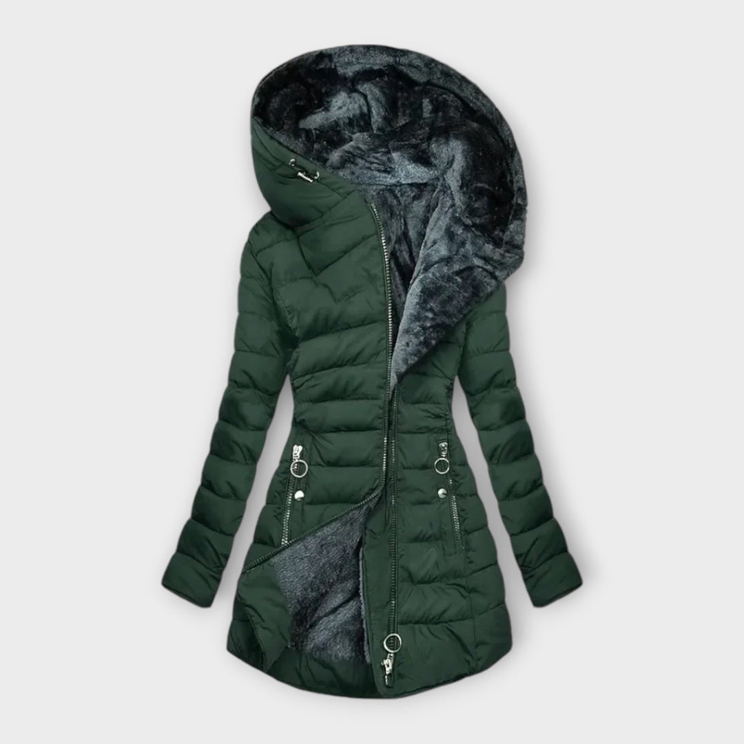 Inès - Chic Faux Fur Coat