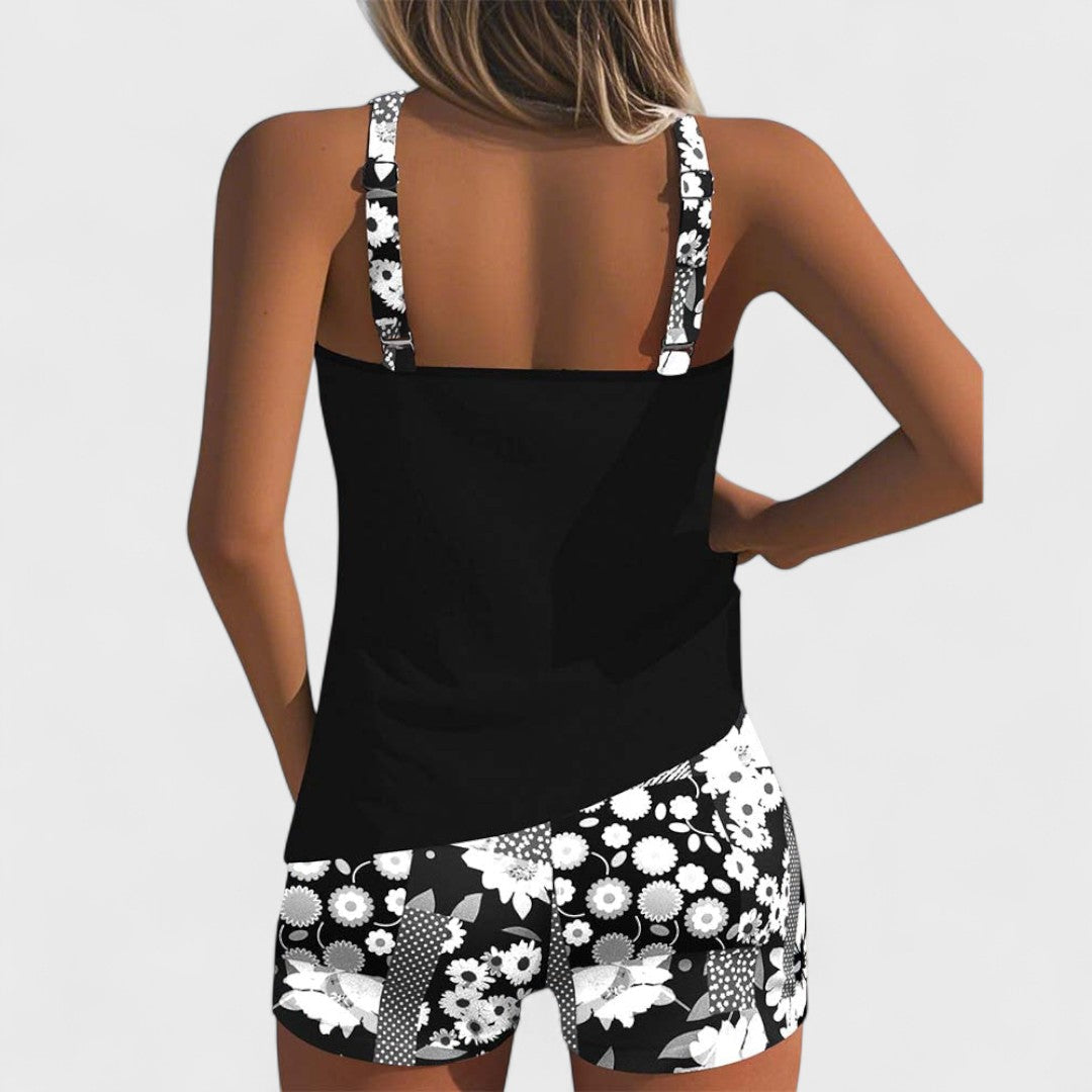 Doireann - Vibrant Geometric Print Swimsuit