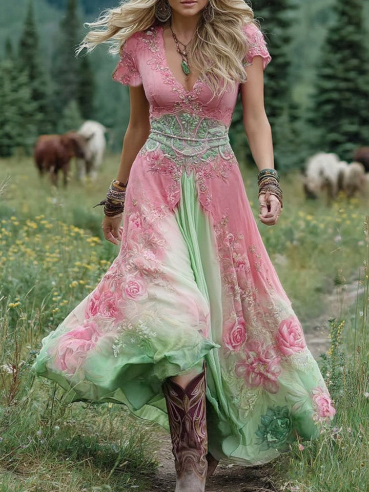 Maeve - Elegant Floral Maxi Dress